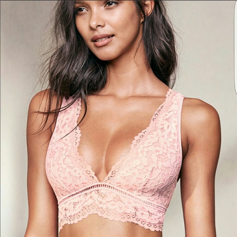 NWT Victorias Secret pink lace bralette
